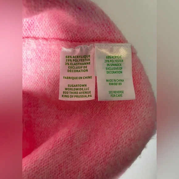 Lilly Pulitzer Ellorie Bow Sweater Pink Heathered ConchShell Paradise Rhinestone - Picture 9 of 11